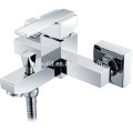 KTM-08 new arrival dual hole in-wall solid copper chrome finished shower room hardware bath tub faucet